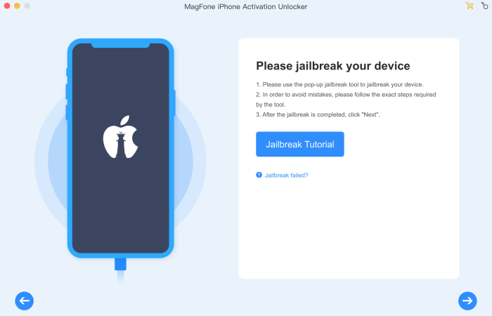 start to jailbreak ios device on mac