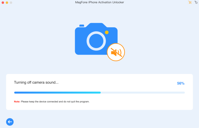 start to turn off camera sound