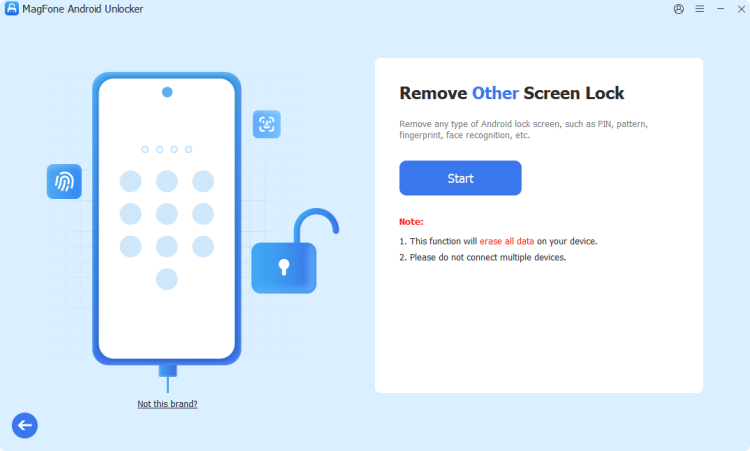 enter other screen unlock