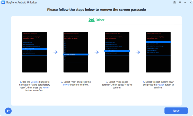 remove screen passocde