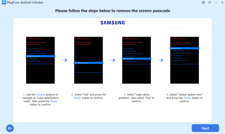 remove screen passocde