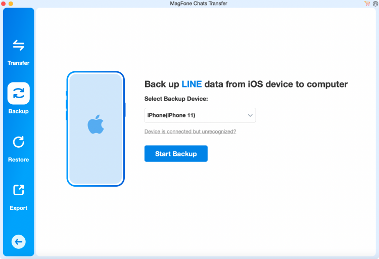 back up line chat