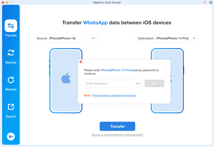 enter backup passcode