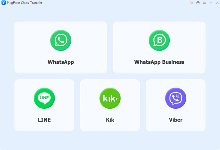 magfone chats transfer main interface