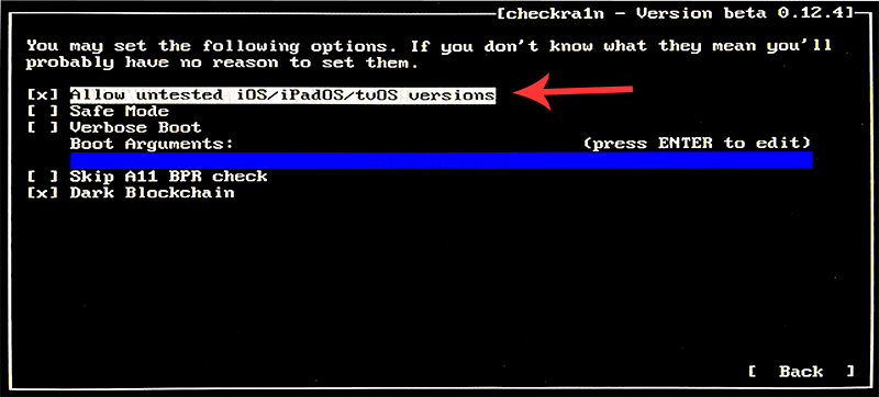allow untested iOS/iPadOS/tvOS versions