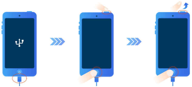 put ipod touch 6 or earlier into dfu mode