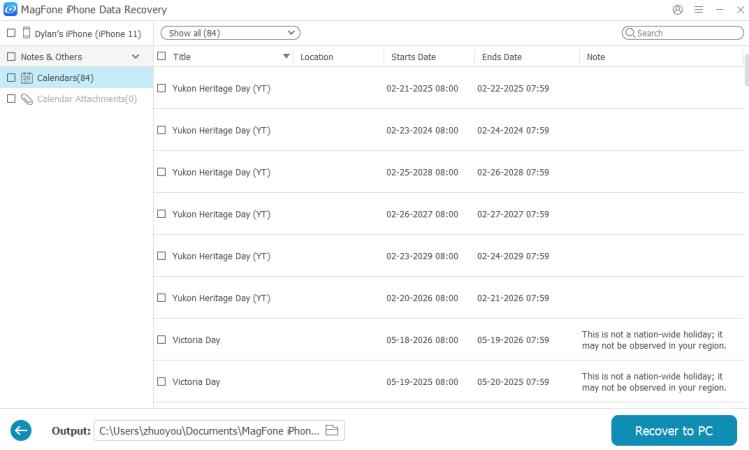 recover missing calendar events on iphone