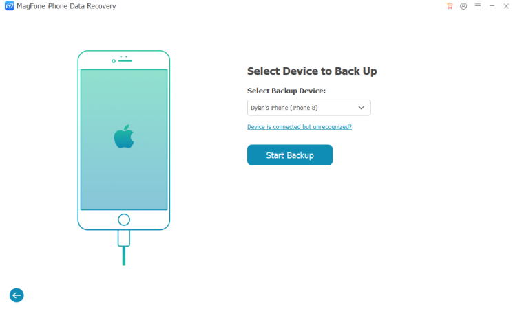 select device to backup