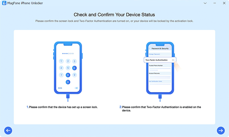 confirm device status