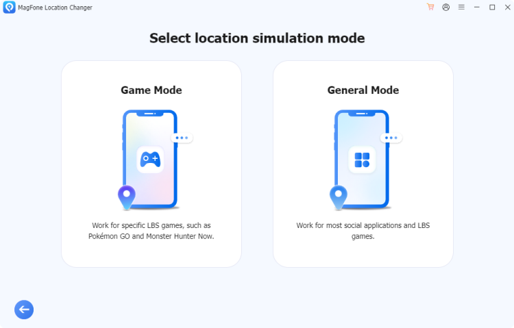 select location simulation mode