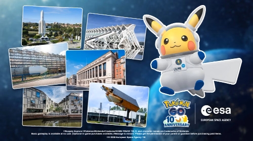 european space agency and pokemon go
