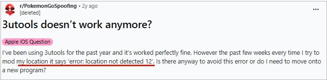 3utools not detected 12 error