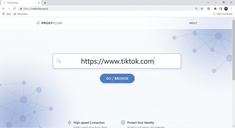 access tiktok via web proxy