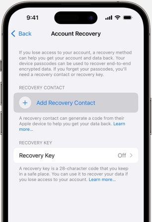 account recovery apple id