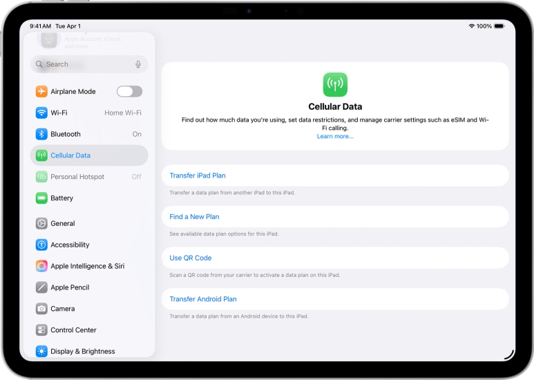 activate esim on ipad