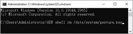 unlock samsung phone pattern lock via adb commands