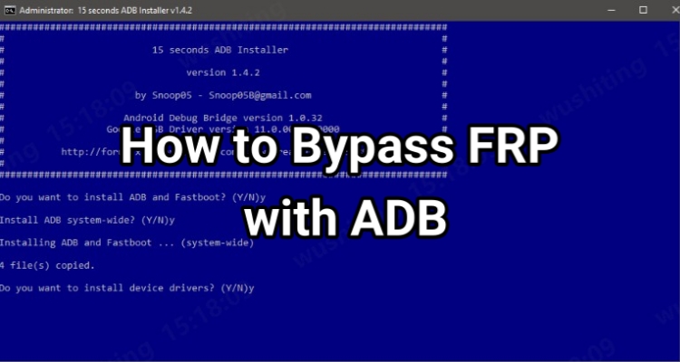 adb frp bypass