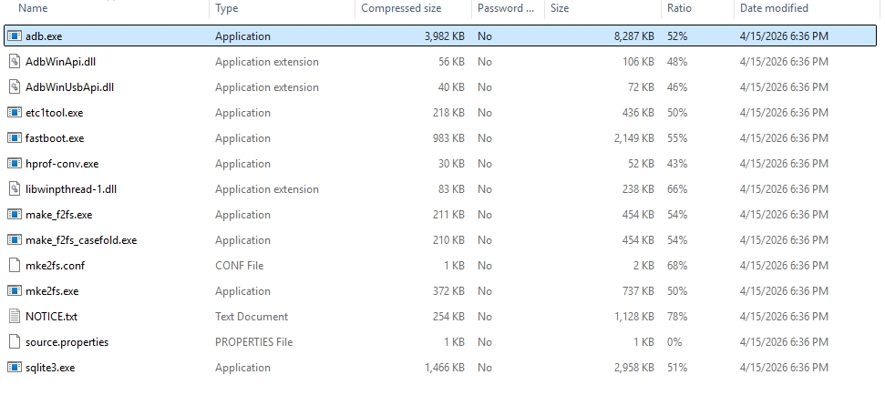 adb platform tools