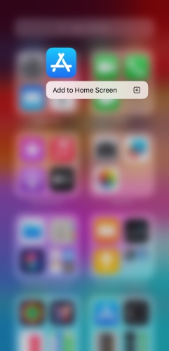 add app to home screen