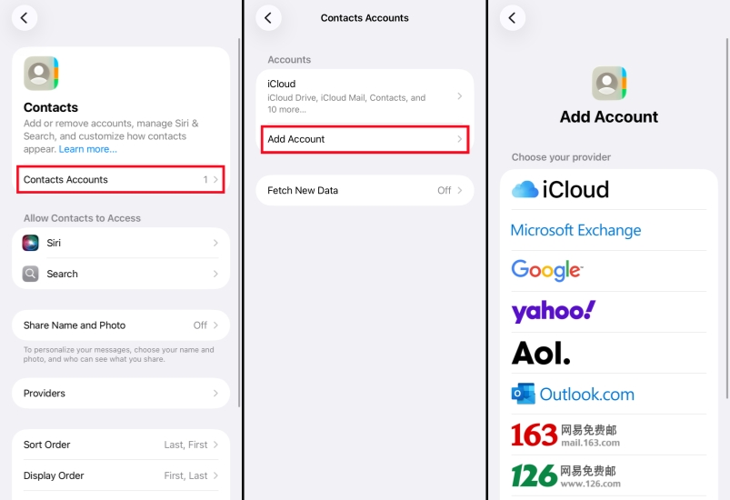 export iphone contacts to google contacts