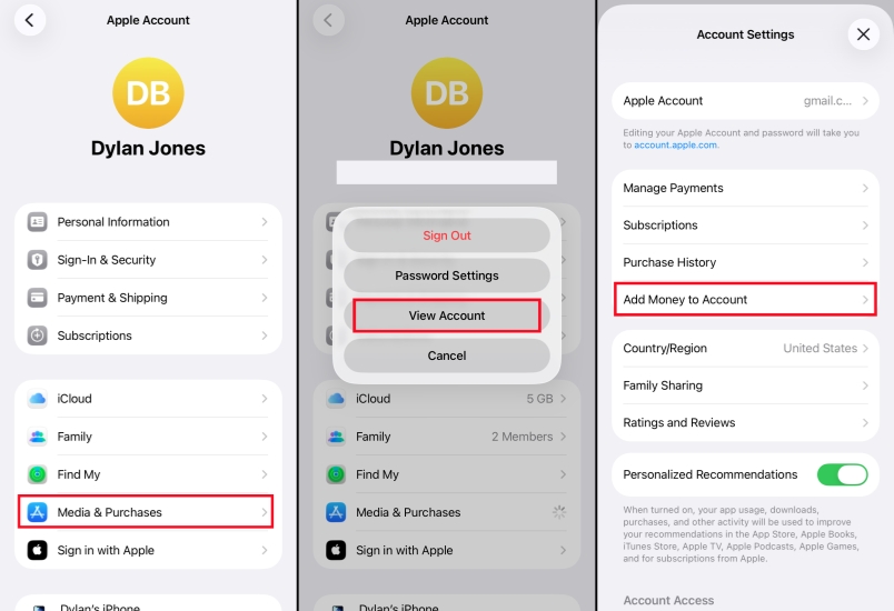 add money to apple account balance