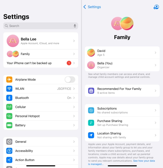 add someone to family sharing