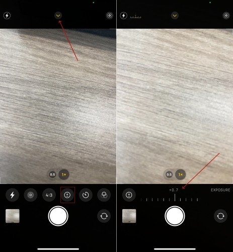 adjust exposure levels
