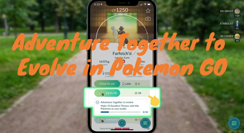 adventure together to evolve in pokemon go