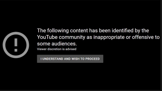 age restricted youtube video