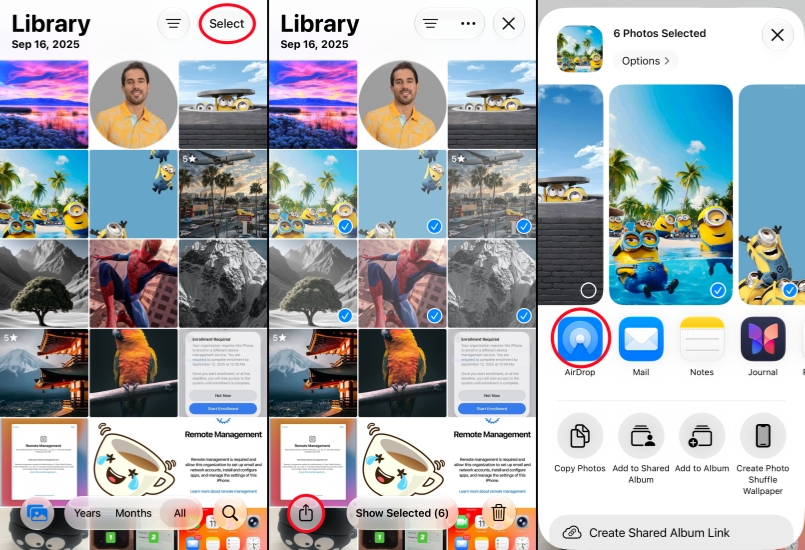 airdrop iphone photos to mac