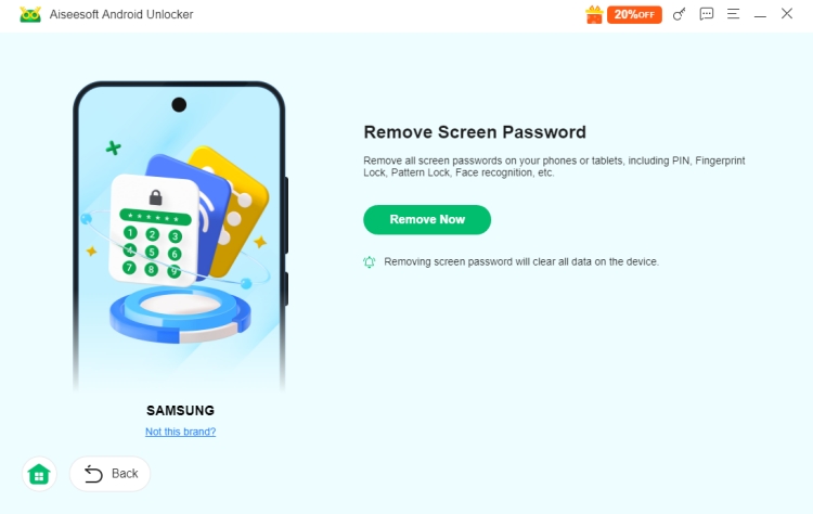 aiseesoft remove screen password