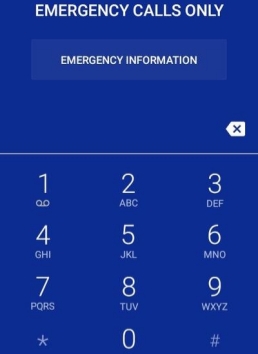 alcatel phone emergency call