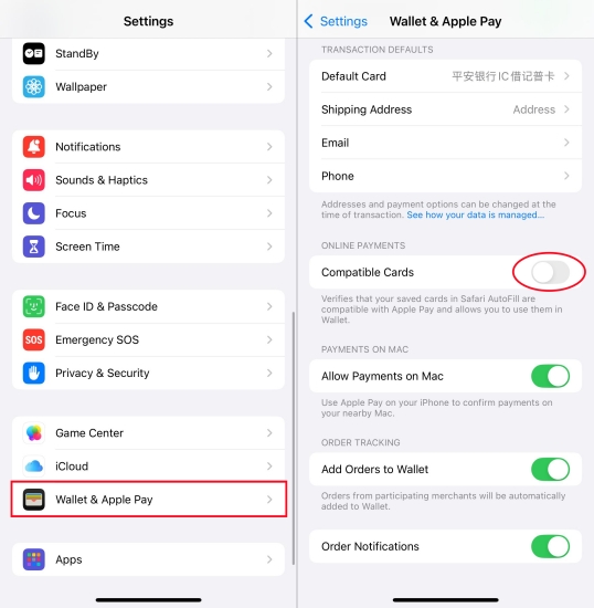 allow apple pay for safari