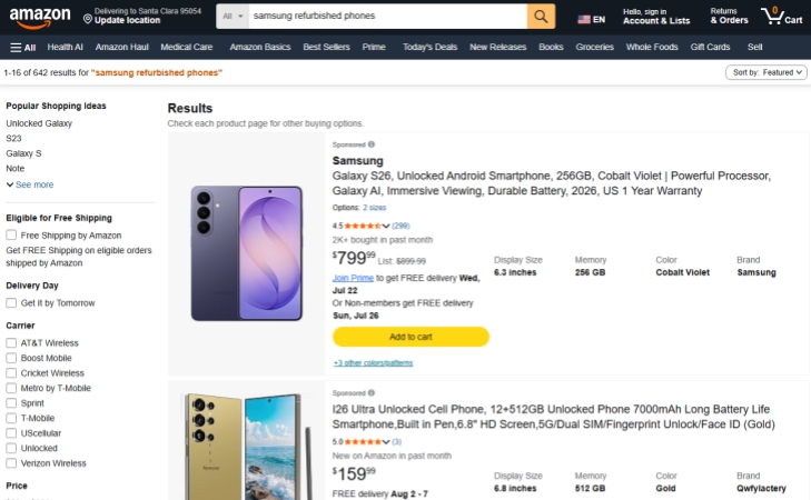 amazon renewed