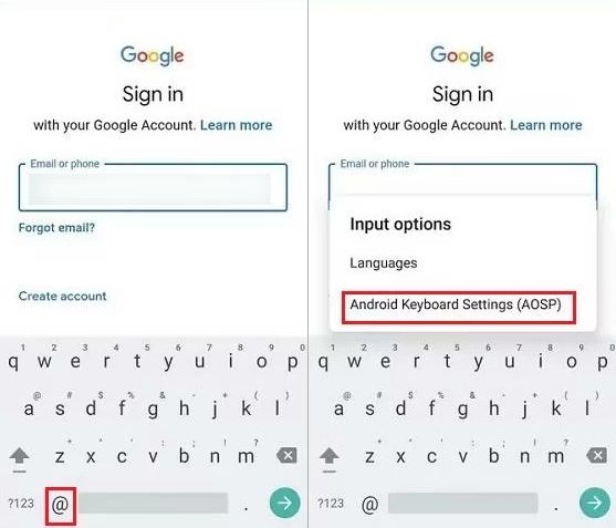 android google keyboard settings