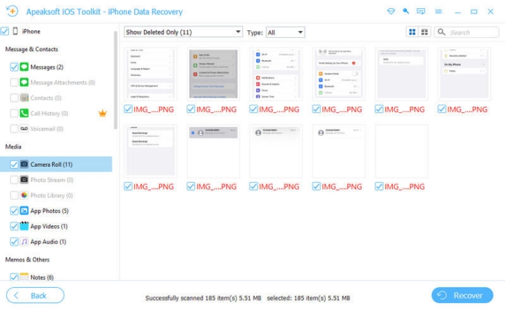 apeaksoft recover
