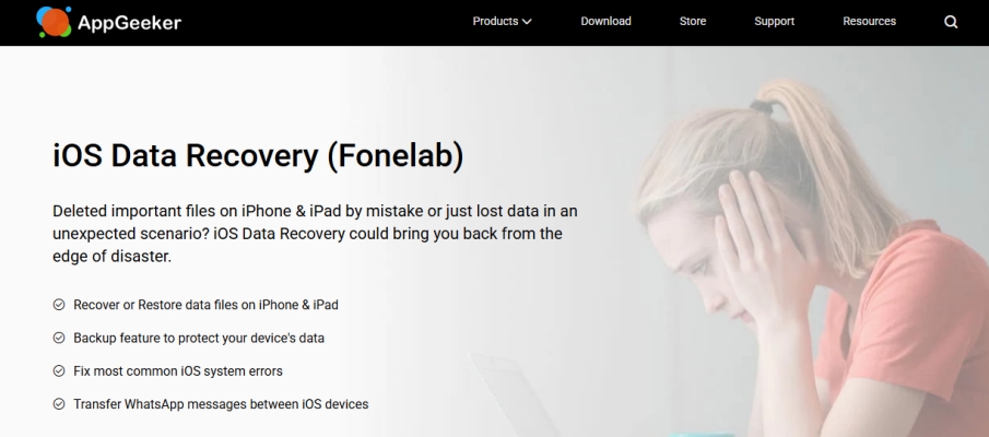 appgeeker iphone data recovery