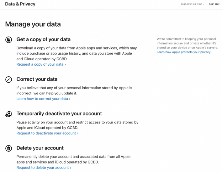 request a copy of icloud photos