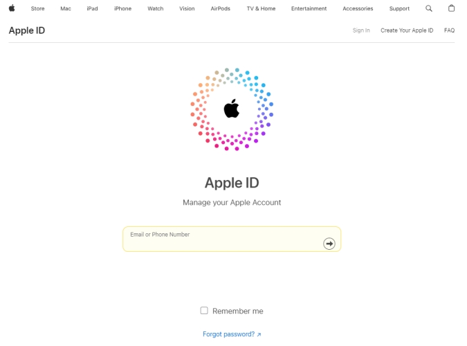 remove apple id at appleid.apple via new password