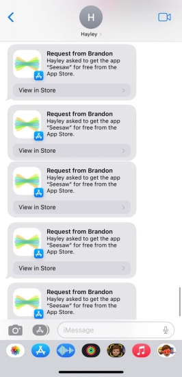 ask to buy request