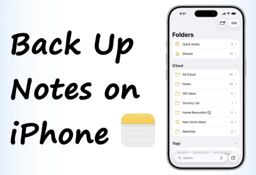 how to back up notes on iphone