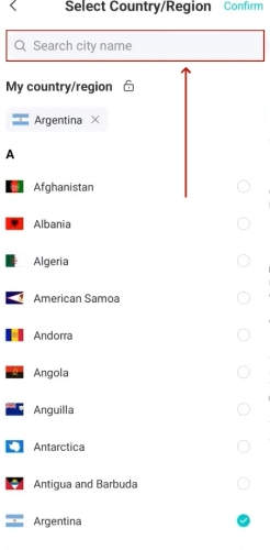 bigo live select country