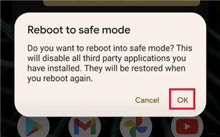 get rid of secure startup on lg phone via safe mode