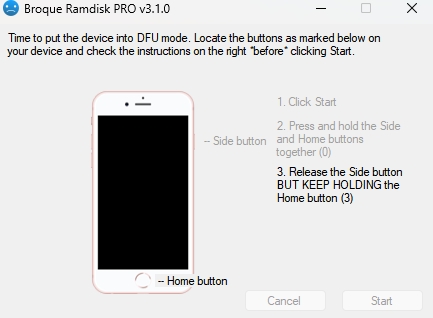 broque ramdisk pro dfu mode