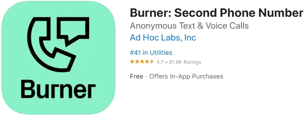 burner up on the app store