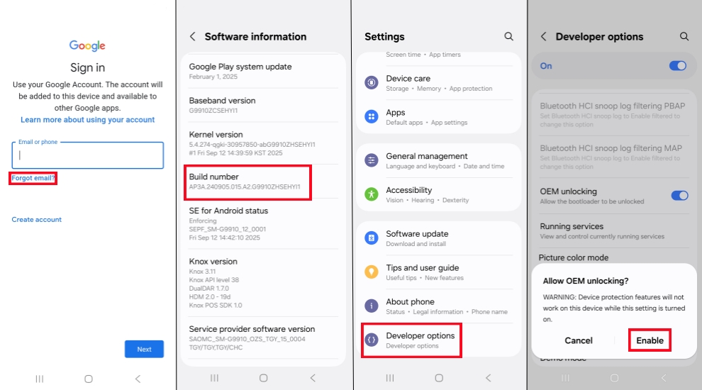 bypass frp lock on samsung phone via google keyboard