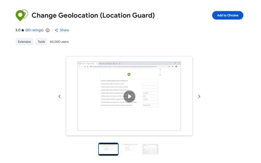 change location via chrome extension