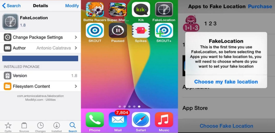 change skout location on iphone via fakelocation