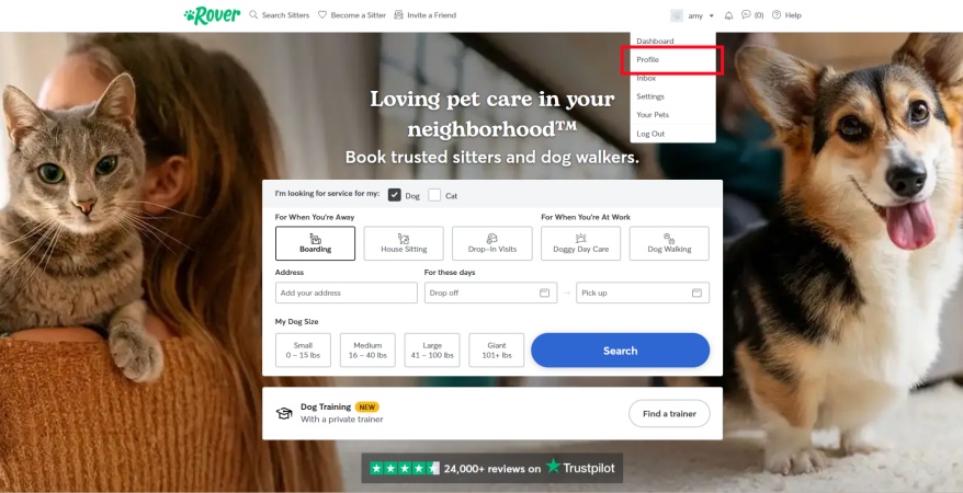 change region on rover site 1