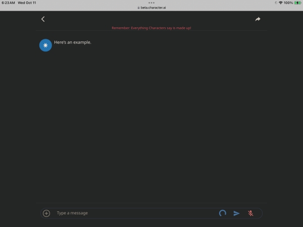 character ai not working on ipad